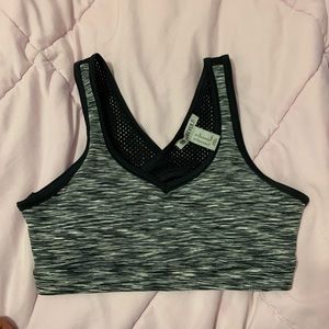 Marled Gray Sports Bra